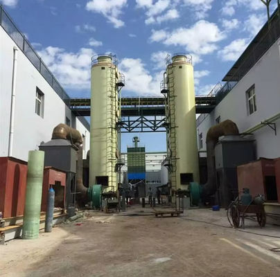 Fiberglass GRP FRP Absorption Purification Tower For Waste Acid Gas Treatment