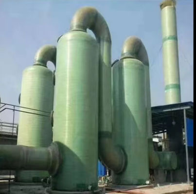 Industrial Fiberglass GRP Frp Absorption Tower For Waste Acid Gas Treatment Purification