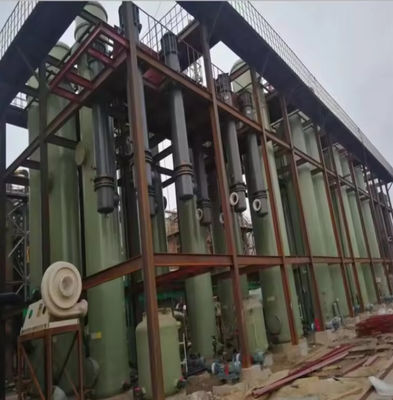 Industrial Fiberglass GRP Frp Absorption Tower For Waste Acid Gas Treatment Purification