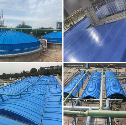 Gas Collecting Sewage Tank Cover FRP GRP Wastewater Tank Cover High Strength
