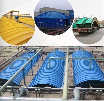 Professional Sewage Pool GRP Cover Plate , Gas Collecting Hood FRP Roof Sheet