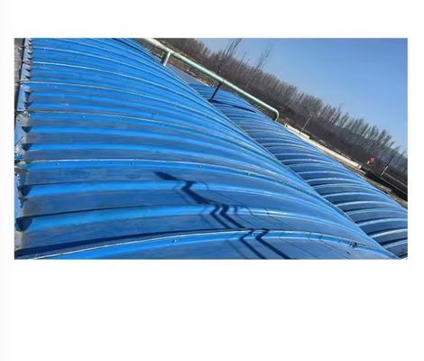 Multi Color Frp Wastewater Tank Covers Arch Gas Collecting Hood Cover Rainproof