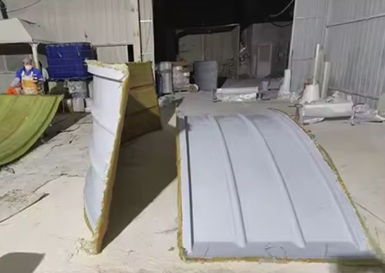 Industrial FRP Cover Plate Water Treatment Sewage Tank Fiberglass Frp Arched Cover