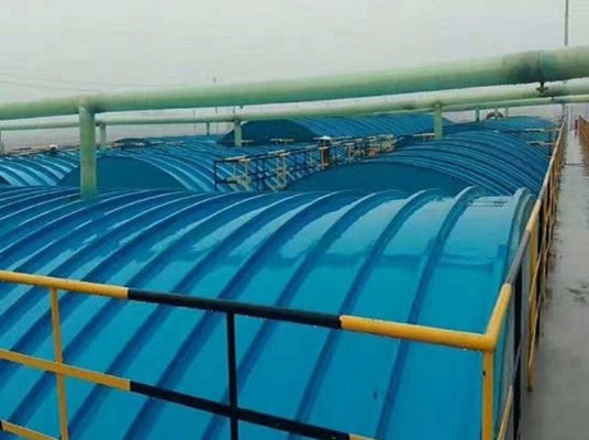Corrosion Resistant Long Life Frp Grp Wastewater Tank Cover For Sewage Treatment System Engineering