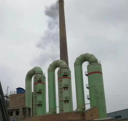Custom Thick Power Plant Flue Gas Desulfurization Tower FRP Exausted Waste Gas Scrubber