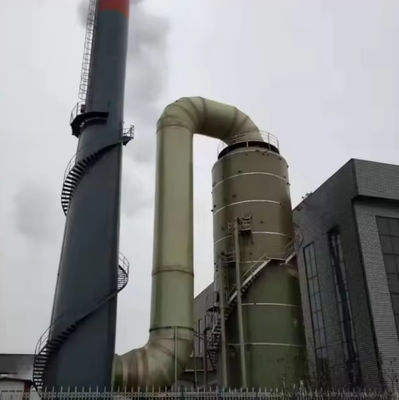 Fiberglass FRP GRP Waste Gas Desulfurization Tower For Exhaust Gas Purification