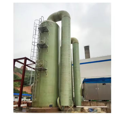 Fiberglass FRP GRP Waste Gas Desulfurization Tower For Exhaust Gas Purification