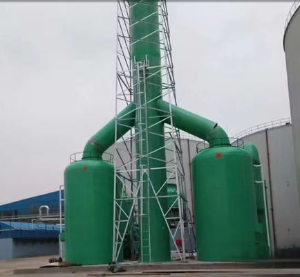 High Capacity FRP Desulfurization Tower Fiber Reinforced Plastic Ammonia Gas Scrubber