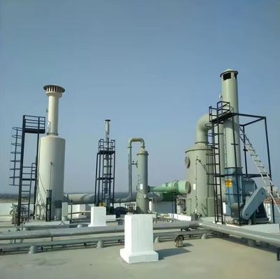 Cyclone Plate FRP Packed Fume Treatment Desulfurization Tower For Chemical Industry
