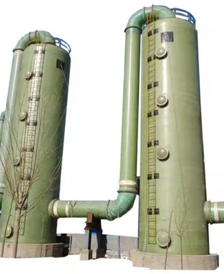 Glass Fiber Reinforced Plastics Desulfurization Tower FRP Cyclone Plate Tower Vertical
