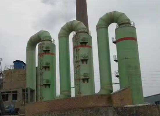 Customized FRP Desulfurization Tower Industrial GRP Purification Tower Column
