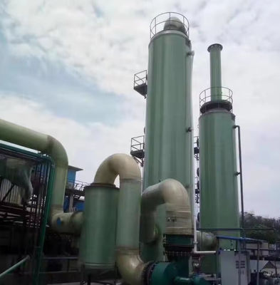 Customized FRP Desulfurization Tower Industrial GRP Purification Tower Column