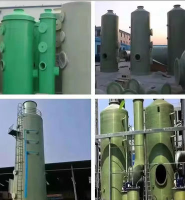 OEM GRP Frp Desulfurization Tower For Gas Purification Exhaust Gas Treatment