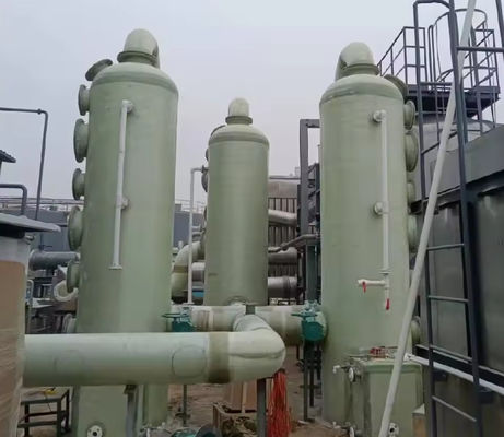 Industrial Chemical Desulfurizaion Tower FRP Waste Gas Absorption Purification Tower