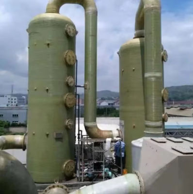 Customized Industrial FRP Desulfurization Tower Vertical Structure FGD Tower