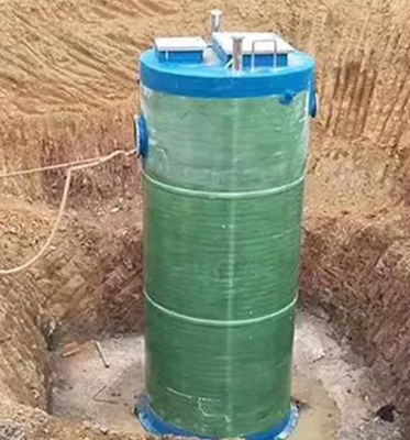 Customized Integrated FRP Pump Station prefabricated Sewage Pumping Stations