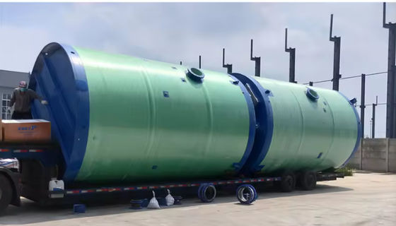 Customized Integrated FRP Pump Station prefabricated Sewage Pumping Stations