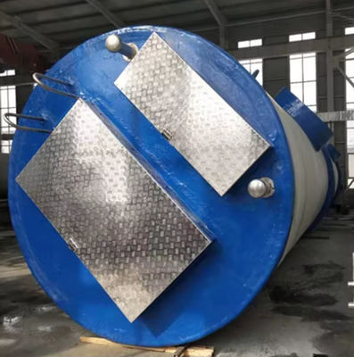 FRP Construction Sewage Pumping Station Prefabricated Fiberglass Wastewater Pump Station