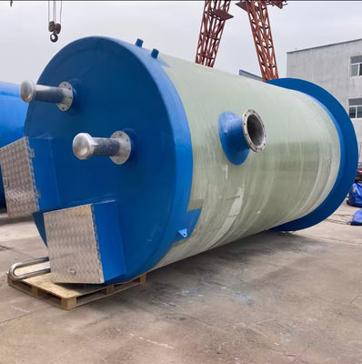 Custom Prefabricated FRP Pump Station Fiberglass Shell Sewage And Rainwater Lift Station