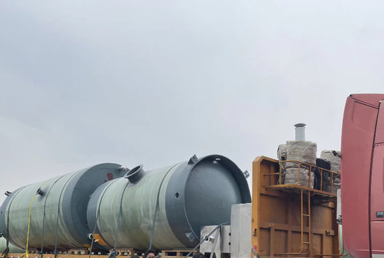 Industrial Intelligent GRP FRP Pump Station Integrated Prefab Sewer Lift Station Pump