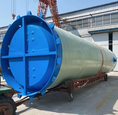 Prefabricated Integrated Submersible FRP Pump Station For Municipal Sewage Treatment