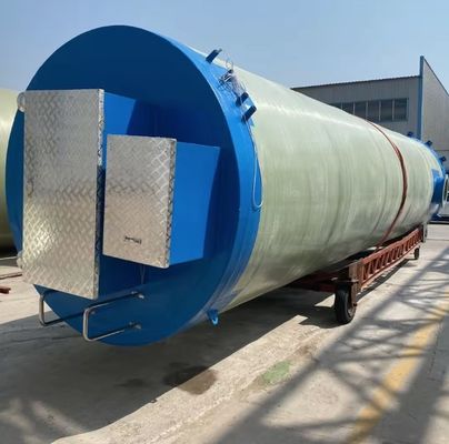 Prefabricated Integrated Submersible FRP Pump Station For Municipal Sewage Treatment