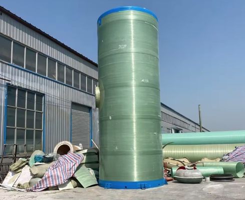IP68 Intelligent GRP FRP Pump Station Fiberglass Buried Pumping Station Prefab Install