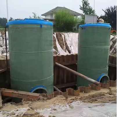 Frp GRp Integrated Lifting Station Pump , Rainwater Collection Sewer Lift Station