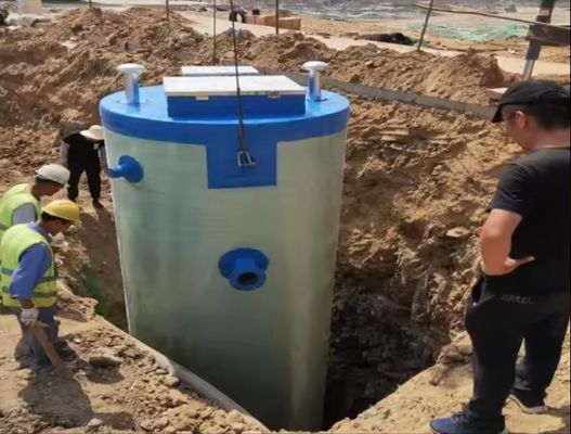 Underground Integrated FRP Pump Station Fully Automatic Sewage Pumping Station