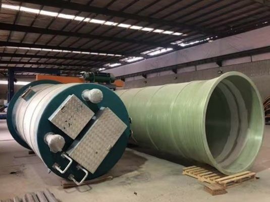 Underground Integrated FRP Pump Station Fully Automatic Sewage Pumping Station