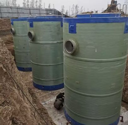 Frp Integrated Water Lift Station Grp Buried Sewage Rainwater Full Automatic