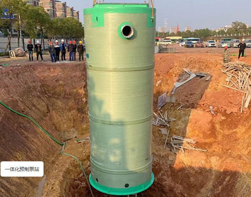 OEM Prefabricated Integrated FRP Pump Station Commercial Sewage Lift Station