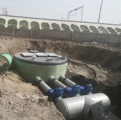 OEM Prefabricated Integrated FRP Pump Station Commercial Sewage Lift Station