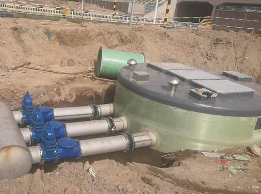 OEM Prefabricated Integrated FRP Pump Station Commercial Sewage Lift Station