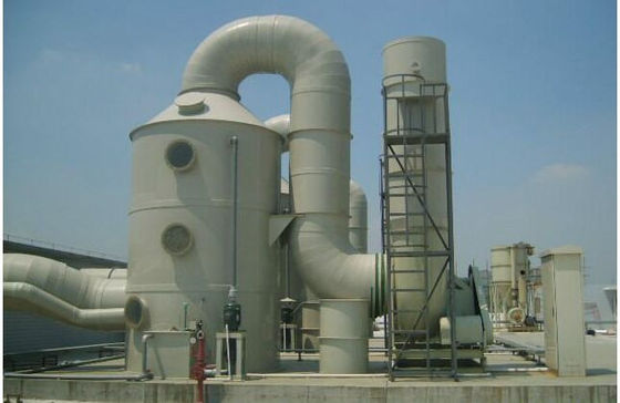 High Strength FRP Bromine Tower Equipment , Bromine Absorption Purification Tower