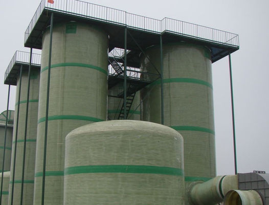 Lightweight FRP GRP Bromine Extraction Tower Maintenance Less For Seawater Production