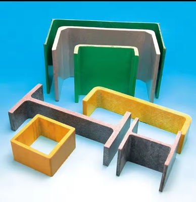 High Strength Glass Fiber Plastic FRP Profile GRP Structural Profiles Channels