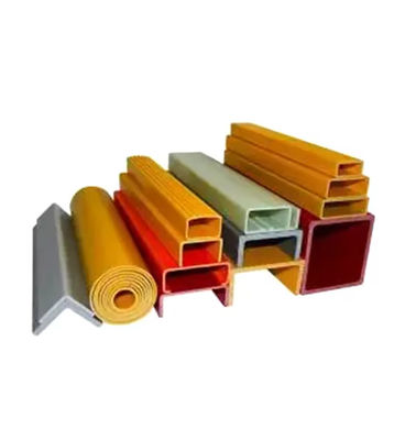 OEM Fiberglass Hollow Tubes FRP Pultruded Profiles Square Rectangular Round Shape
