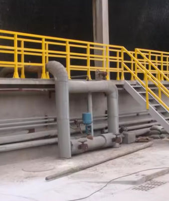 Weather Proof Fiberglass Handrail GRP FRP Railing Systems For Outdoor Steps