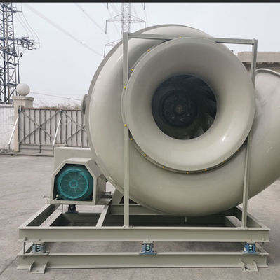 High Wind Power Round FRP Centrifugal Blower Fan Anti Corrosion Low Noise