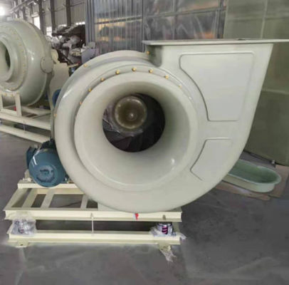 High Wind Power Round FRP Centrifugal Blower Fan Anti Corrosion Low Noise