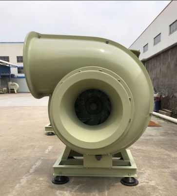 High Wind Power Round FRP Centrifugal Blower Fan Anti Corrosion Low Noise