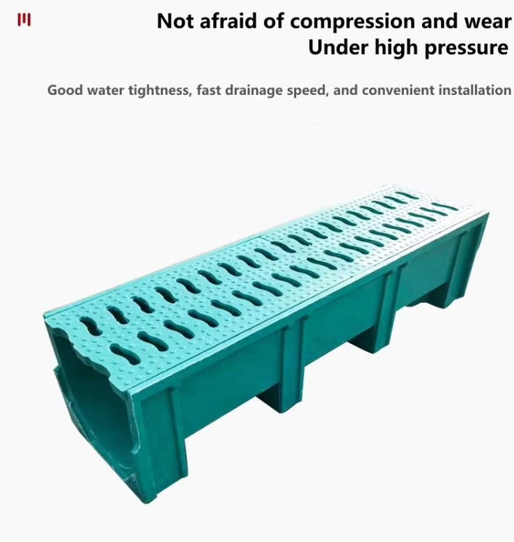 FRP GRP 200mm Fiberglass Trench Drain Grates Gutterway Anti Corrosion Easy Clean