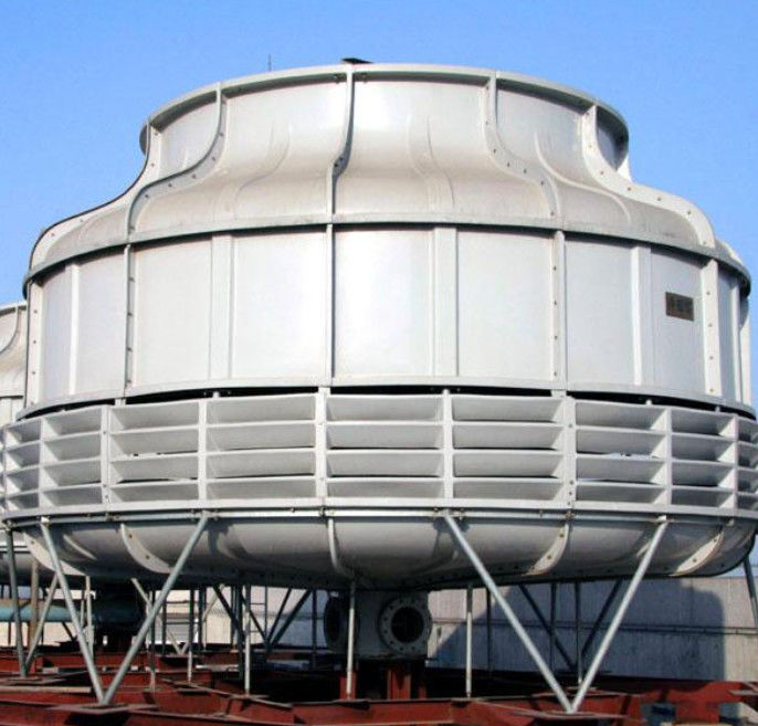 Counterflow GRP FRP Structure Cooling Tower 50-5000 Tons Capacity Customized Color