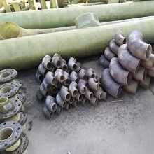 Industrial And Domestic FRP Pipe Fittings Anti Corrosion For Wastewater Treatment
