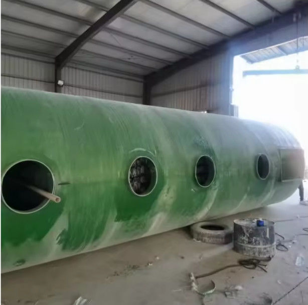 Horizontal Type GRP Frp Underground Bio Septic Tank For Sewage Treatment Plant