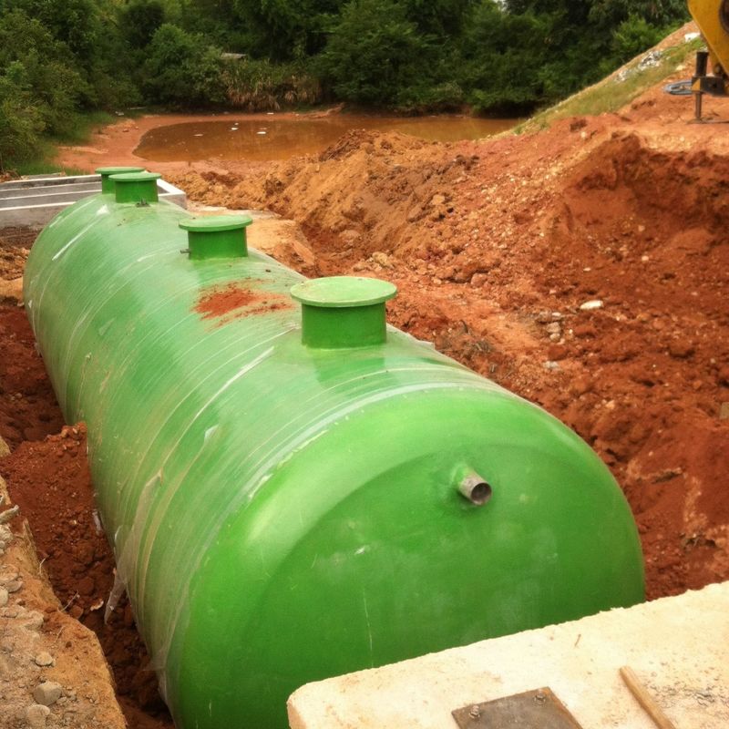 Underground Installation FRP Septic Tank Sewage Storage Tank 1-150m3 Capacity