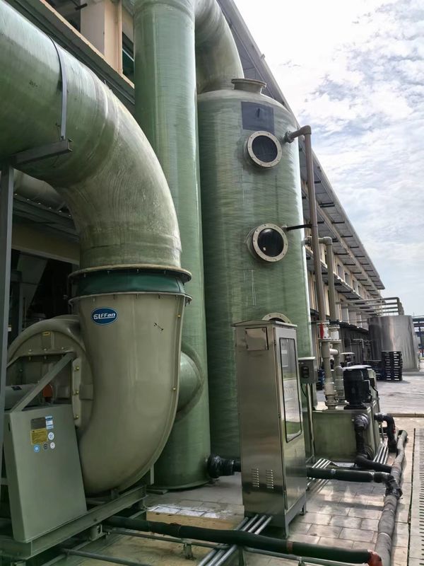 Spray Acid Mist FRP Absorption Tower Corrosion Resistance Custom Size Absorption Tank