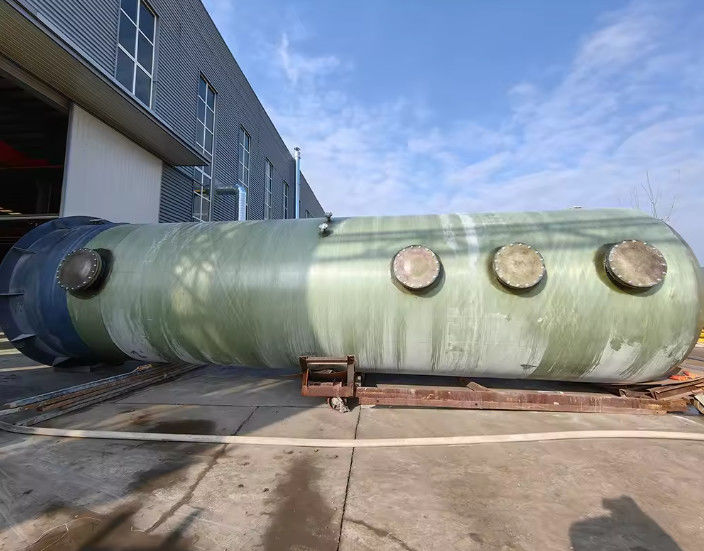 Chemical Industry FRP Absorption Tower , Acid Mist Treatment Tower Customized Size