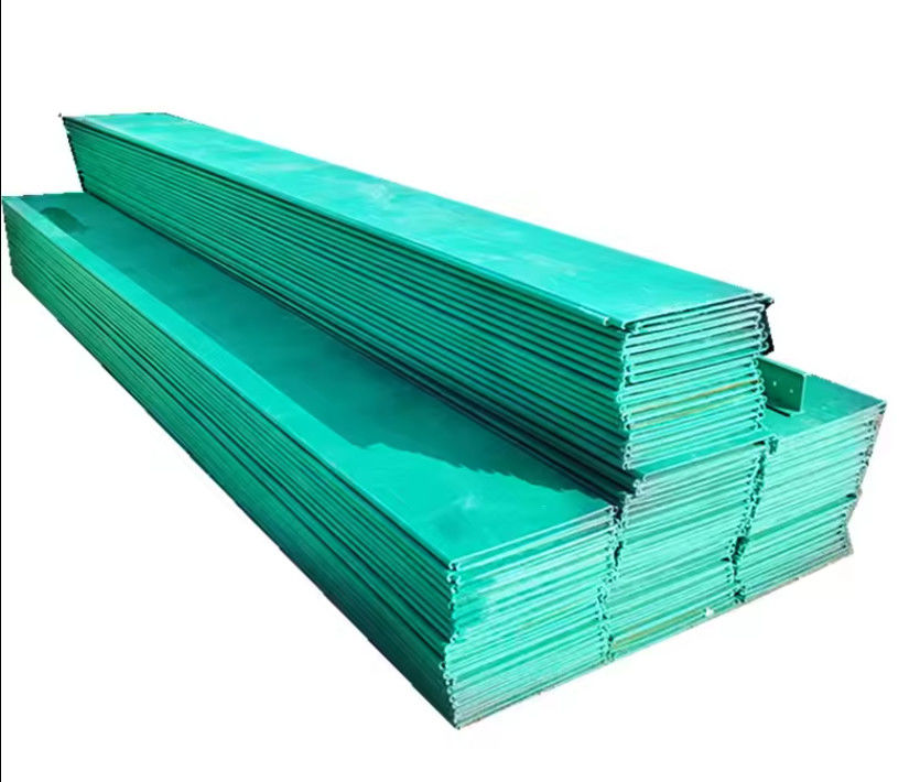 Outside Electrical Ducting FRP Cable Tray Standard Size 200x100 Thickness 0.6mm~2mm